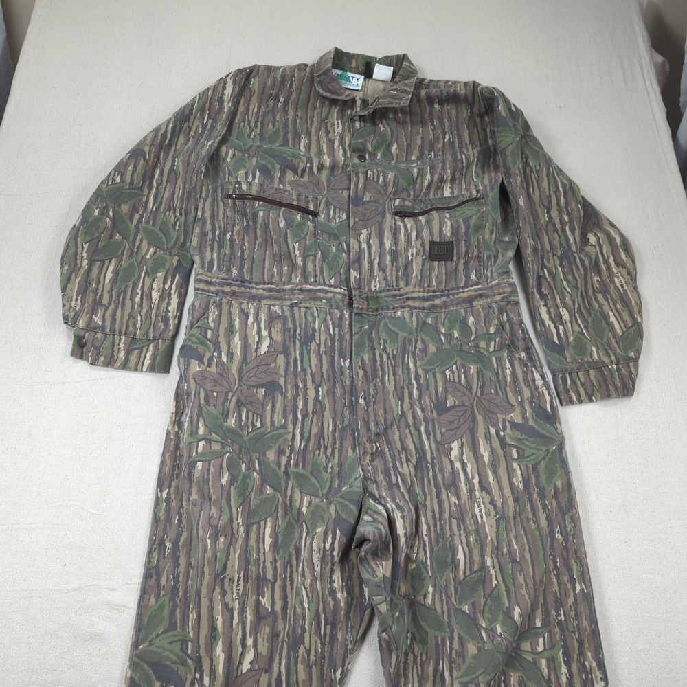 Vintage Liberty Coveralls Extra Large Realtree Camo Old School Made in USA